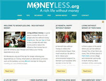 Tablet Screenshot of moneyless.org